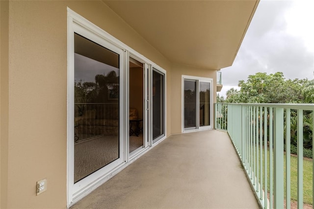 view of balcony