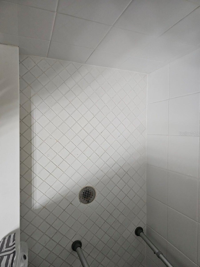 details with tiled shower