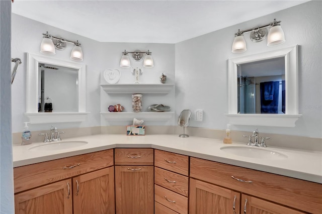 bathroom with vanity