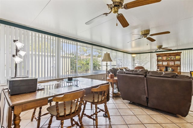 view of sunroom / solarium