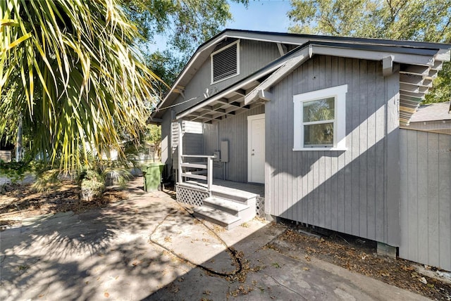 rear view of house featuring a patio area