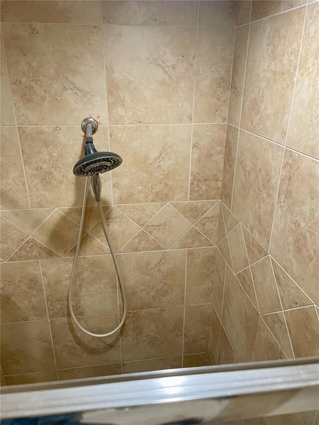 details with tiled shower