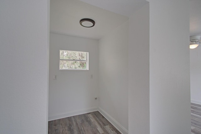 empty room with wood-type flooring