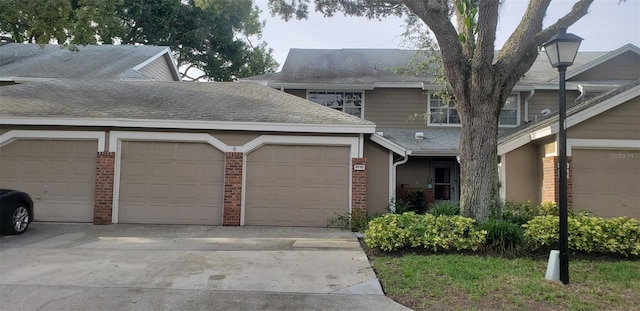 view of property with a garage