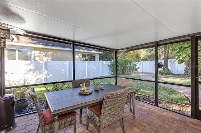 view of sunroom / solarium