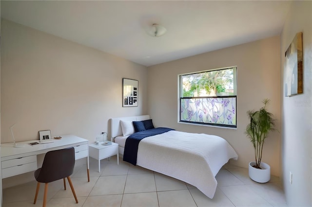 view of tiled bedroom