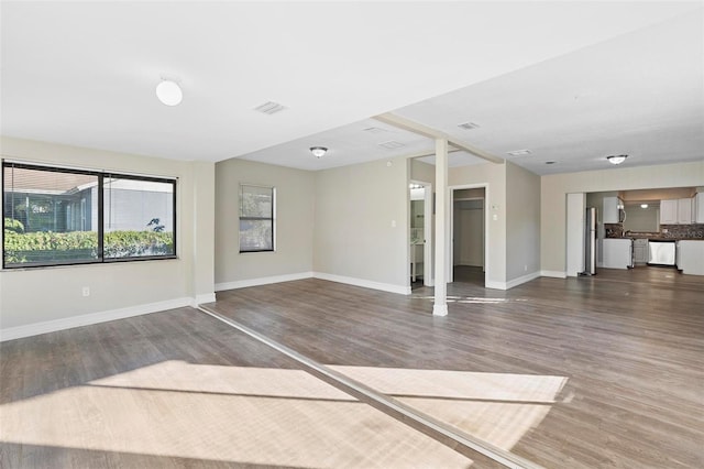 interior space with wood-type flooring