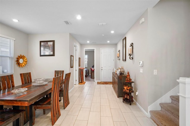 view of dining area