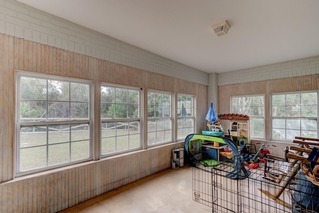 view of sunroom