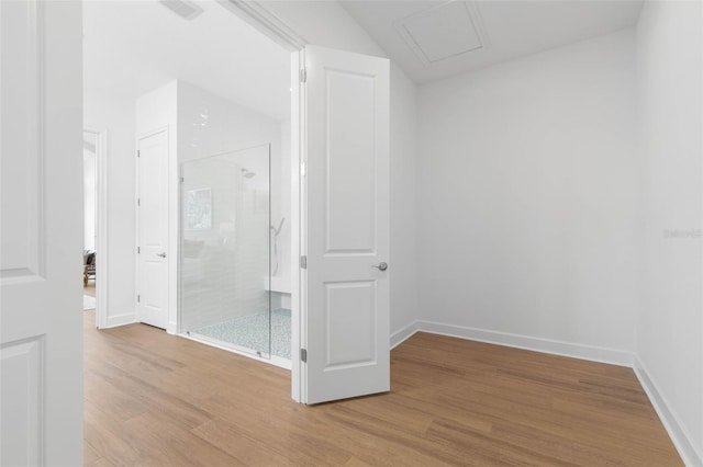 interior space featuring light wood-type flooring