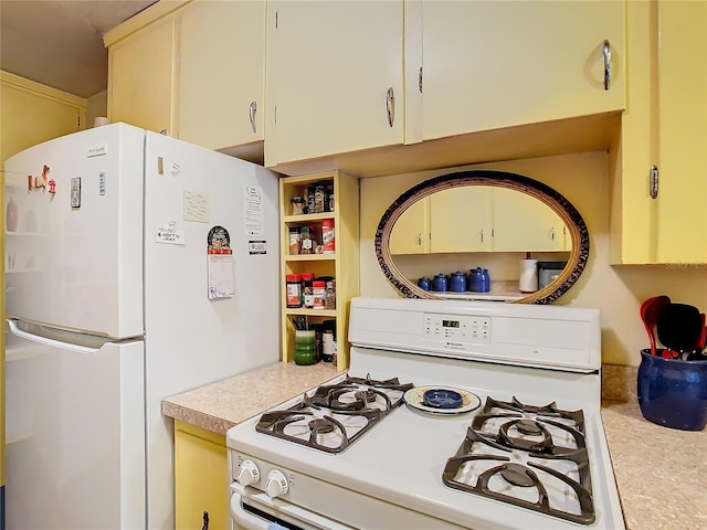 kitchen with white appliances