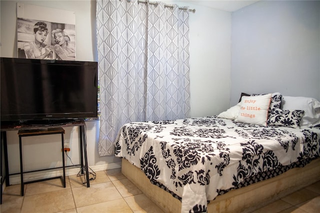 view of tiled bedroom