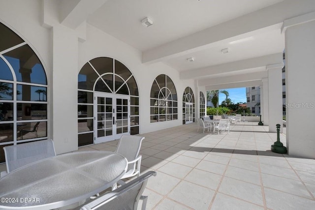 view of patio / terrace with french doors