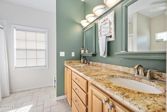 bathroom featuring vanity