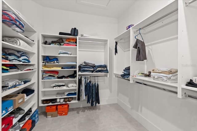 view of spacious closet