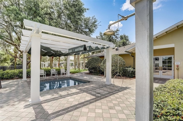 430 Cypress Hills Way, Deland, FL 32724 - view of patio / terrace featuring french doors and an outdoor pool