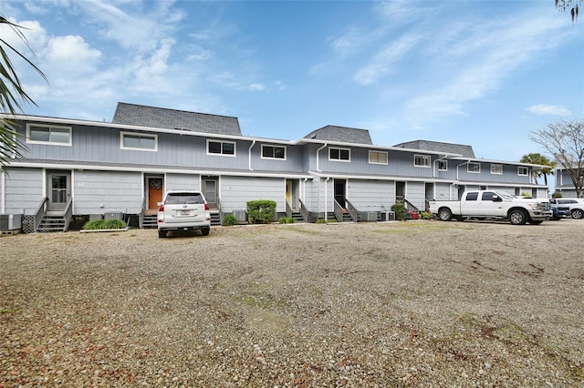 view of front of home with central AC unit