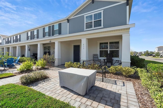 view of front of house featuring covered porch