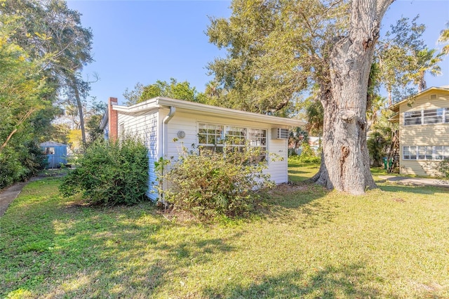 exterior space featuring a yard