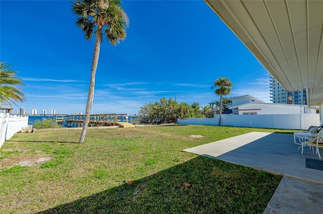 view of yard featuring a patio