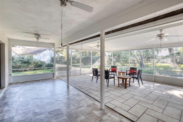 view of sunroom