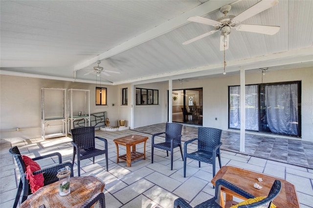 view of patio / terrace featuring an outdoor living space