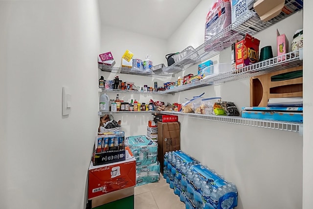 view of pantry