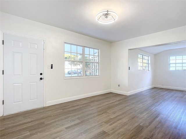 entryway featuring dark hardwood / wood-style flooring