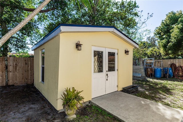 view of outbuilding