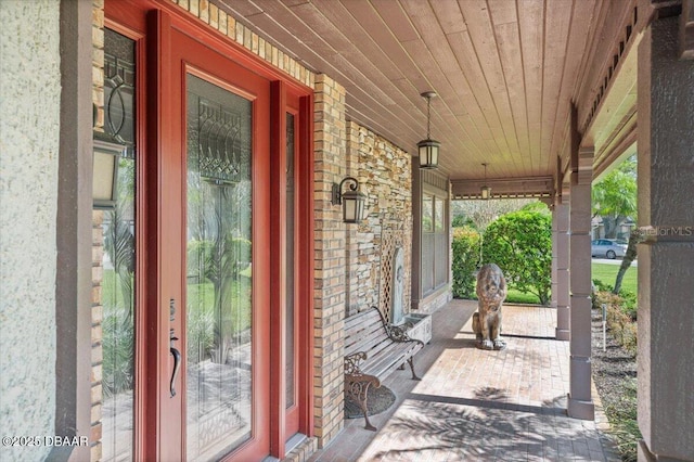 view of patio / terrace featuring covered porch