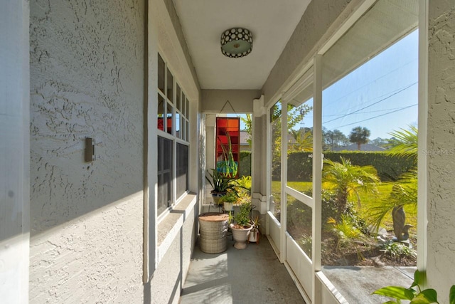 view of sunroom / solarium