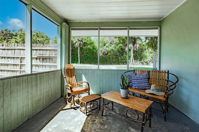 view of sunroom / solarium