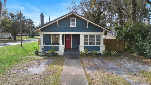 bungalow-style home featuring covered porch