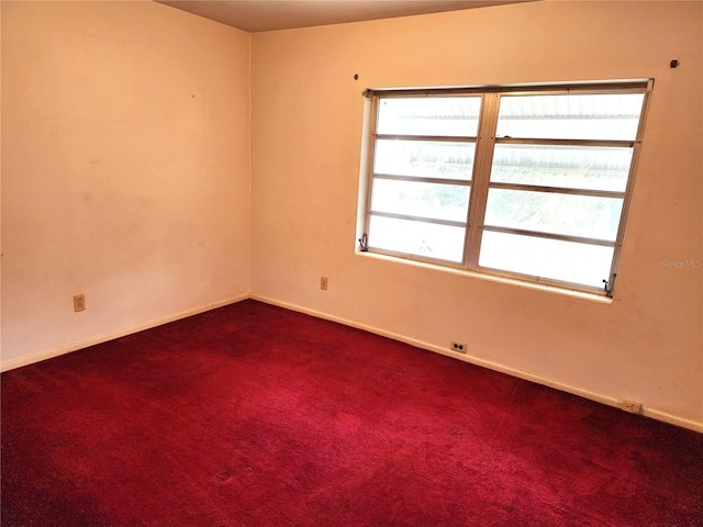 view of carpeted empty room