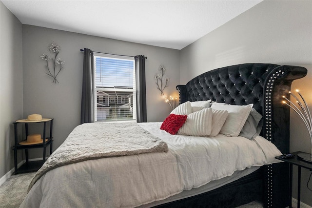 bedroom featuring carpet flooring