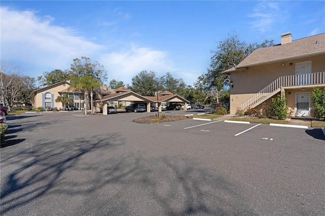 view of car parking