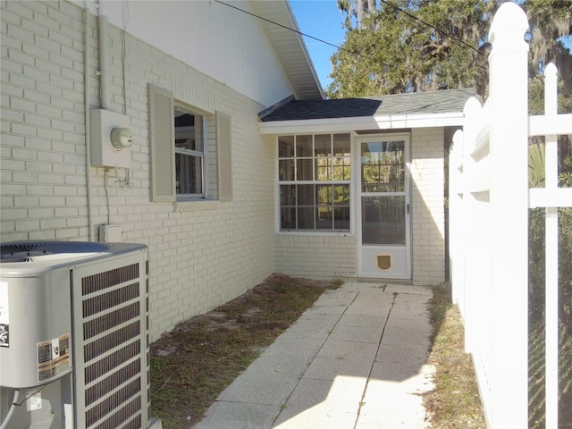 entrance to property with central AC