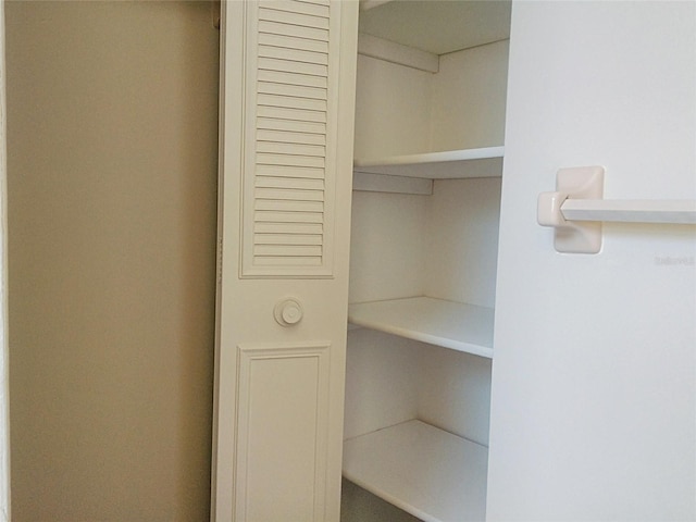 view of closet