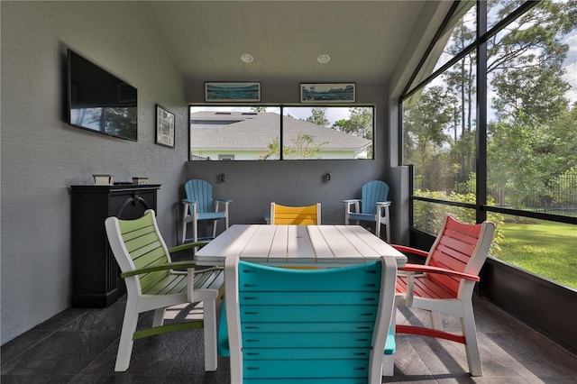 view of sunroom / solarium