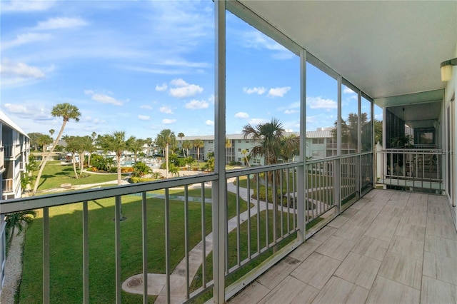 view of balcony