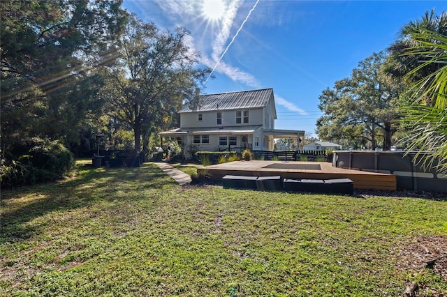 exterior space with a deck