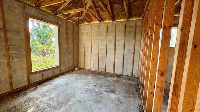 miscellaneous room featuring concrete floors