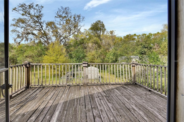 view of deck