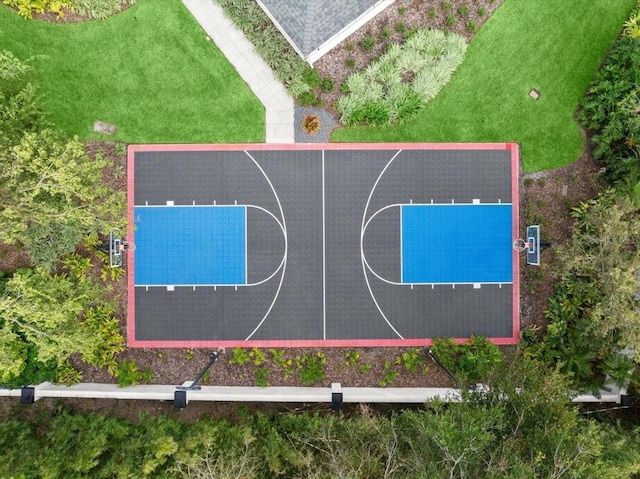 view of basketball court