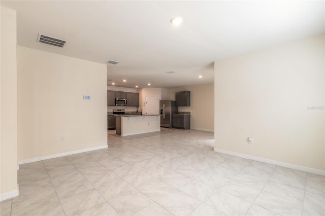 view of unfurnished living room