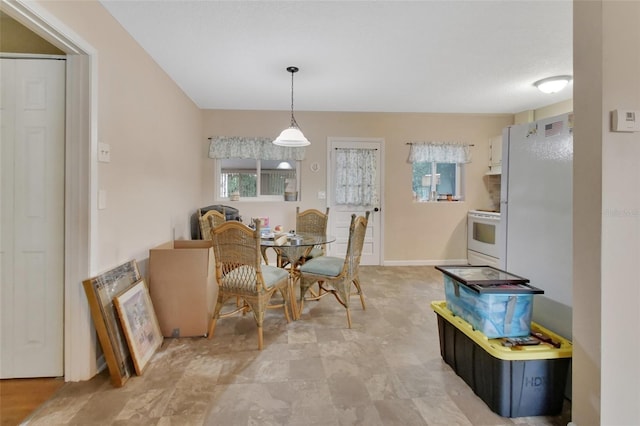 view of dining room