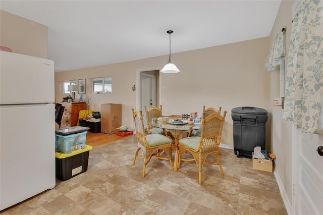 view of dining room