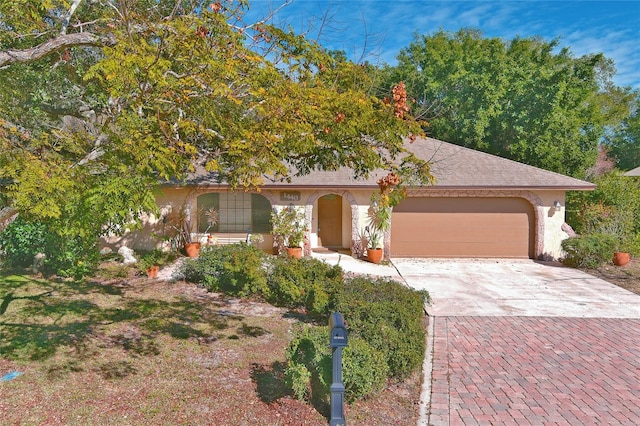 view of front of house featuring a garage