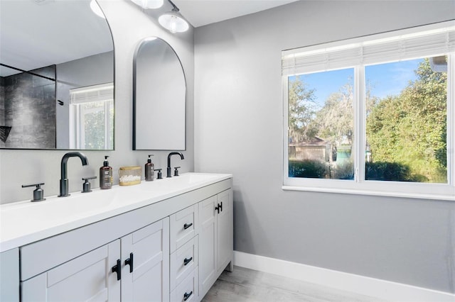 bathroom featuring vanity