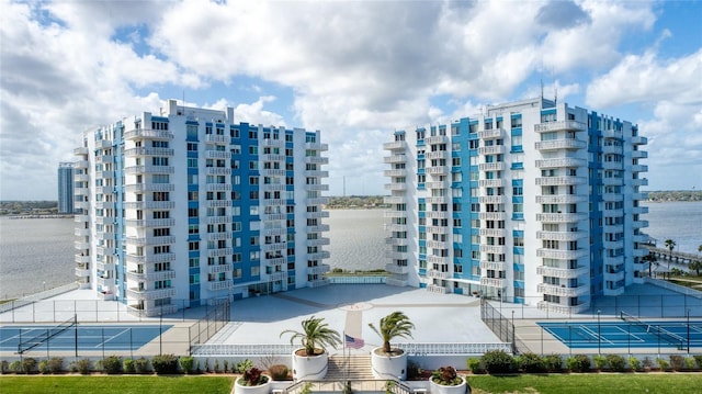 view of property featuring a water view